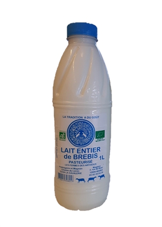 Lait bio entier de brebis